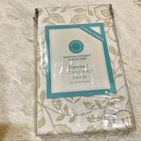 Martha Stewart Delight Floral Flannel  Sham new - Picture 1 of 4